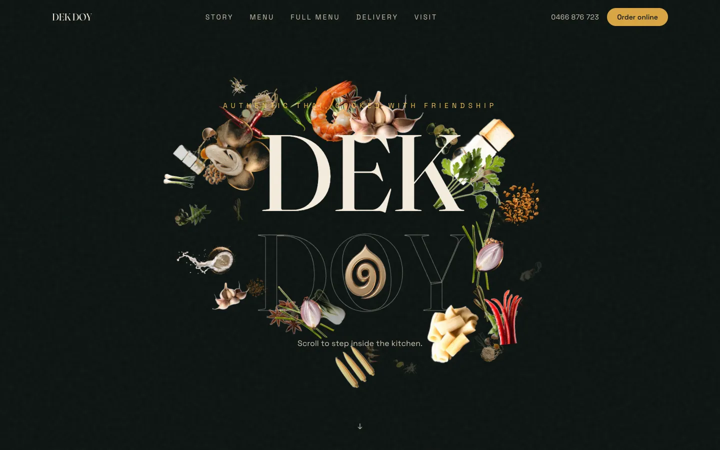 Dek Doy Thai Kitchen home page